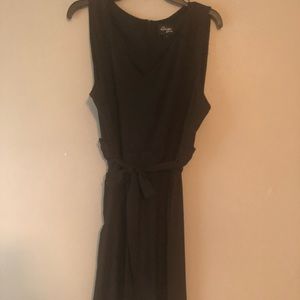 Beige by eci Black Jumpsuit Size L wide leg, cropped